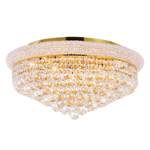 CWI Lighting 8001C24G Empire 13 Light Flush Mount Gold.jpg