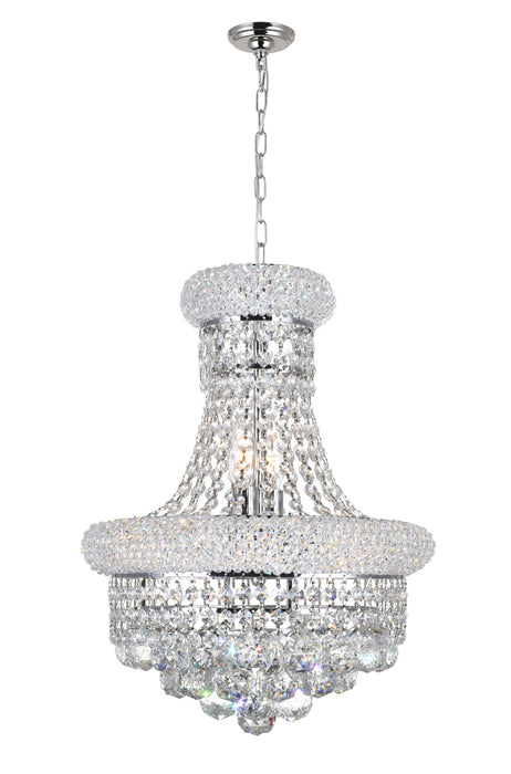 CWI Lighting 8001P14C Empire Six Light Chandelier Chrome.jpg