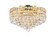 CWI Lighting 8002C14G Luminous Four Light Flush Mount, Gold Main Image.jpg