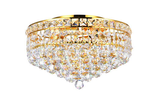 CWI Lighting 8002C14G Luminous Four Light Flush Mount, Gold Main Image.jpg