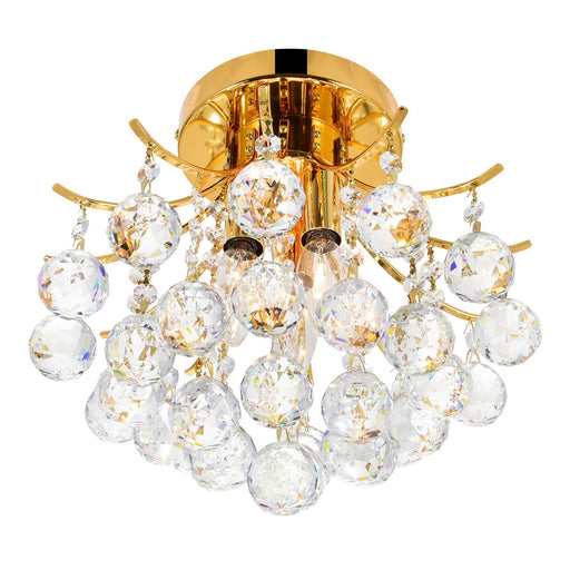 CWI Lighting 8012C12G Princess Three Light Flush Mount Gold Alt 1.jpg