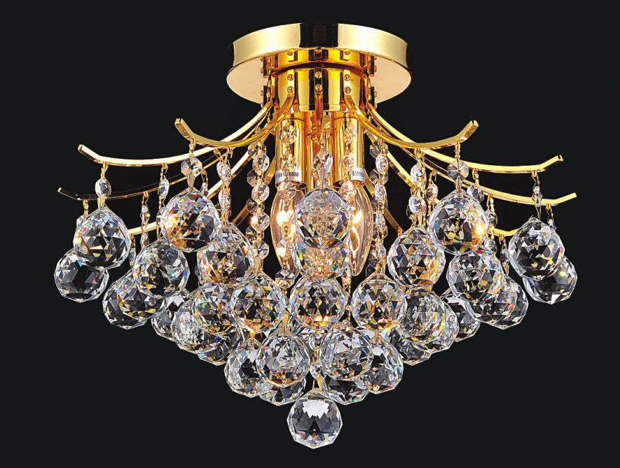 CWI Lighting 8012C16G Princess Four Light Flush Mount Gold.jpg