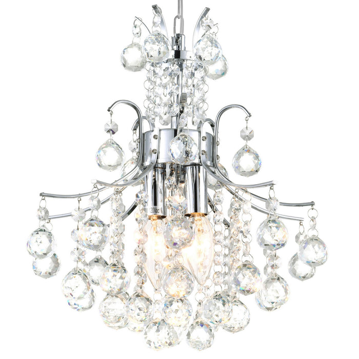 CWI Lighting 8012P12C Princess Three Light Mini Chandelier Chrome Alt 1.jpg