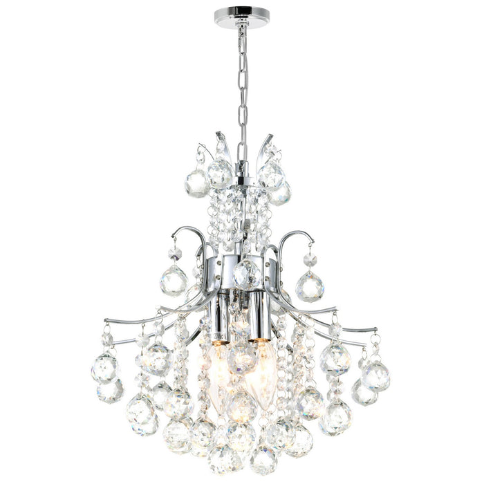 CWI Lighting 8012P12C Princess Three Light Mini Chandelier Chrome.jpg