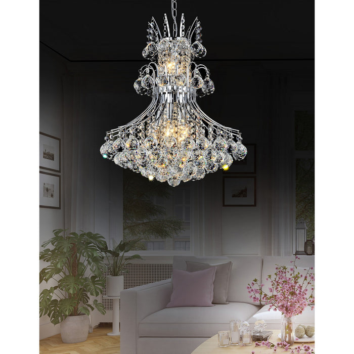 CWI Lighting 8012P20C Princess Eight Light Chandelier Chrome Alt 6.jpg