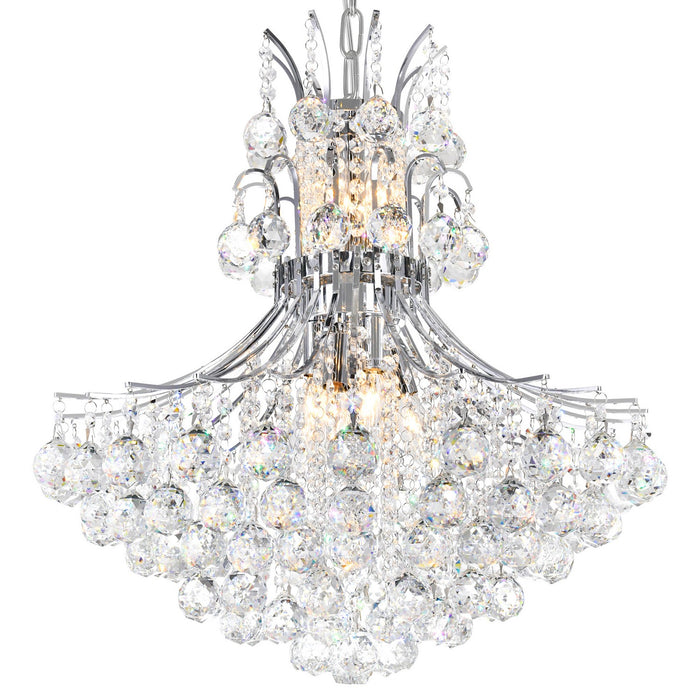 CWI Lighting 8012P24C Princess Ten Light Chandelier Chrome Alt 1.jpg