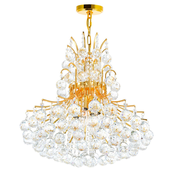 CWI Lighting 8012P24G Princess Ten Light Chandelier Gold Alt 1.jpg