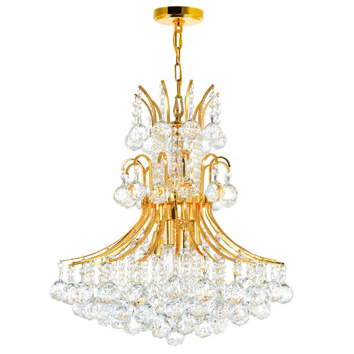 CWI Lighting 8012P24G Princess Ten Light Chandelier Gold.jpg