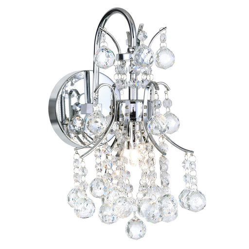 CWI Lighting 8012W8C Princess One Light Wall Sconce Chrome.jpg