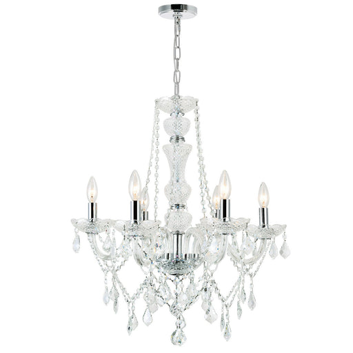 CWI Lighting 8023P24C-6 Princeton Six Light Chandelier Chrome.jpg