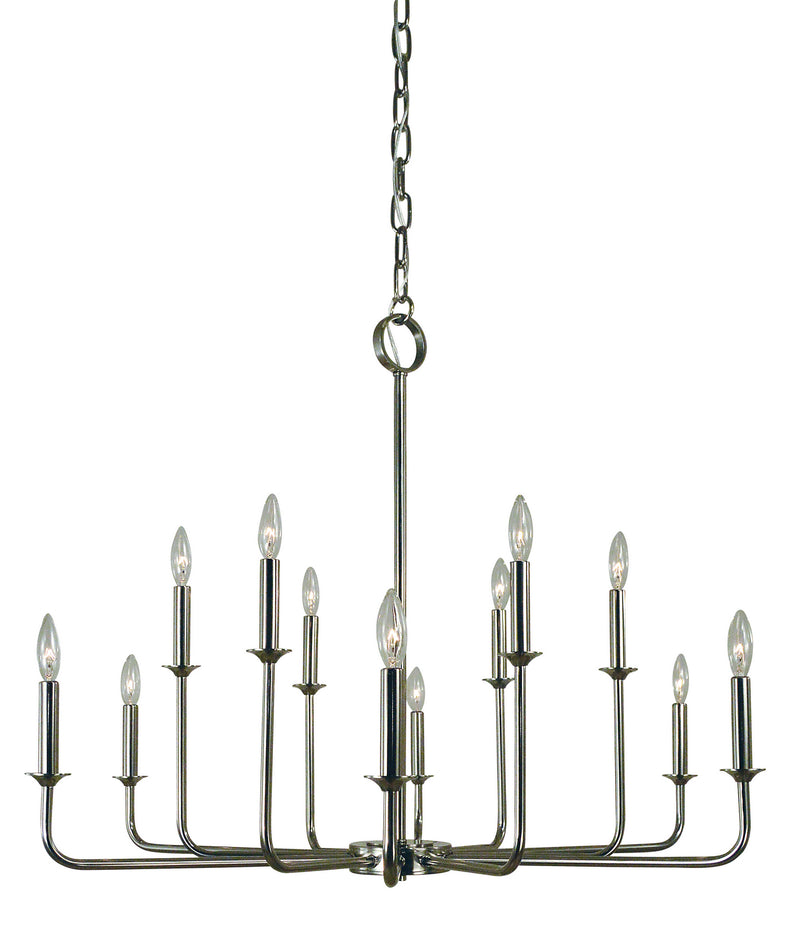 Framburg 4982 PN Boulevard 12 Light Chandelier, Polished Nickel Main Image.jpg