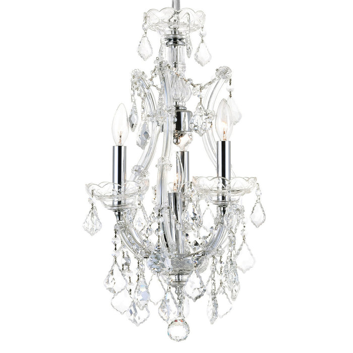 CWI Lighting 8311P12C-3 Maria Theresa Four Light Mini Chandelier Chrome Alt 1.jpg