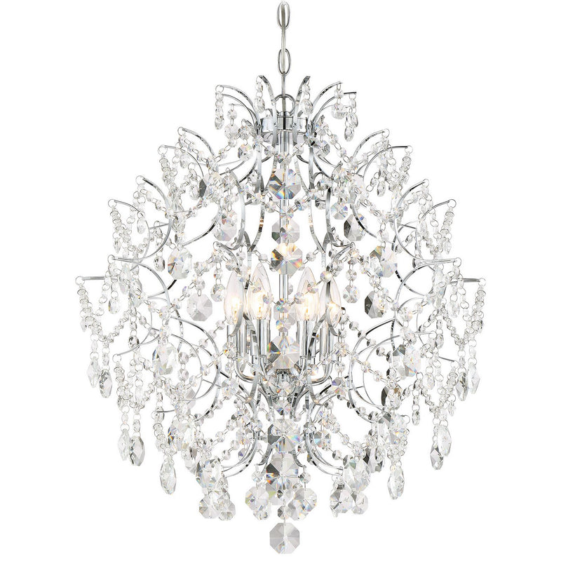 Minka-Lavery 3157-77 Isabella'S Crown Six Light Chandelier, Chrome Alternate Image.jpg