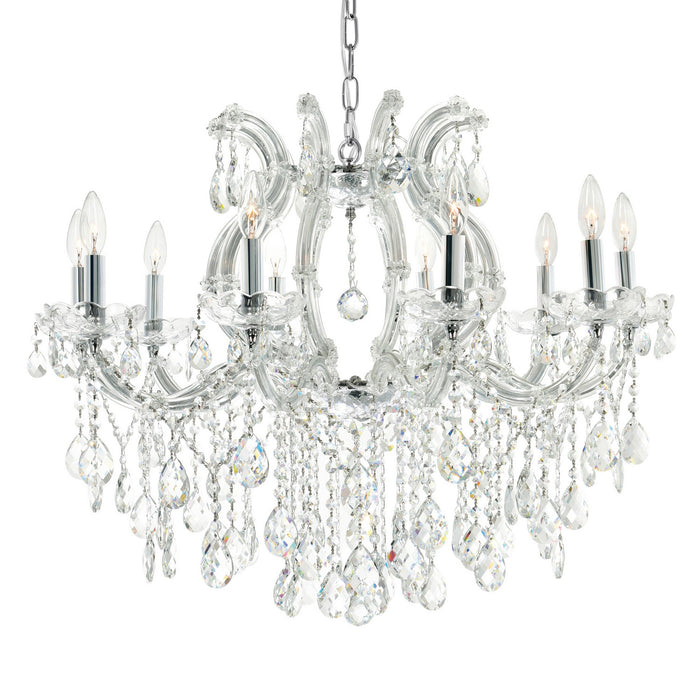 CWI Lighting 8312P32C-10 (Clear) Colossal Ten Light Chandelier Chrome Alt 1.jpg