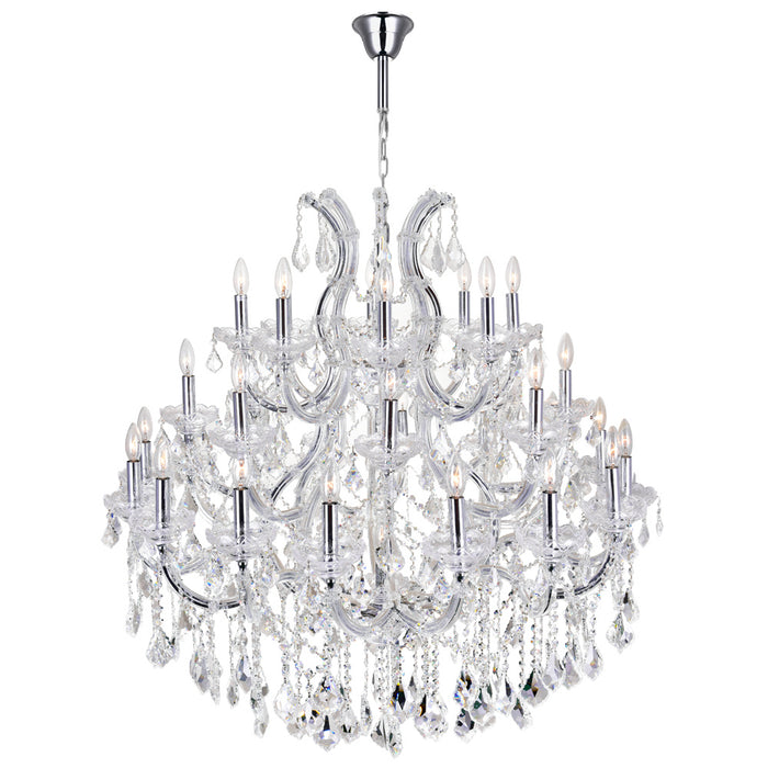 CWI Lighting 8318P42C-33 (Clear) Maria Theresa 33 Light Chandelier Chrome Alt 2.jpg