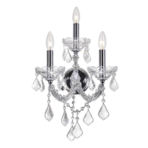 CWI Lighting 8318W12C-3 (Clear) Maria Theresa Three Light Wall Sconce Chrome.jpg