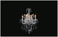 CWI Lighting 8397P18C-4(Clear) Maria Theresa Four Light Chandelier Chrome.jpg