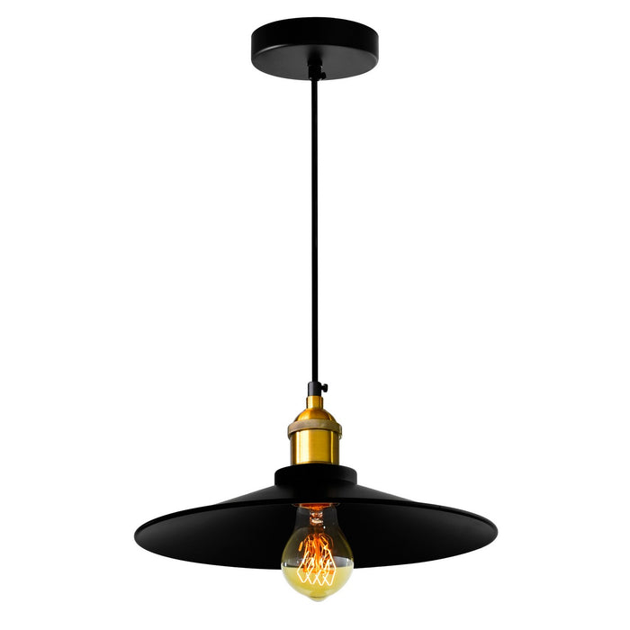 CWI Lighting 9605P13-1-101 Brave One Light Mini Pendant Black Alt 1.jpg