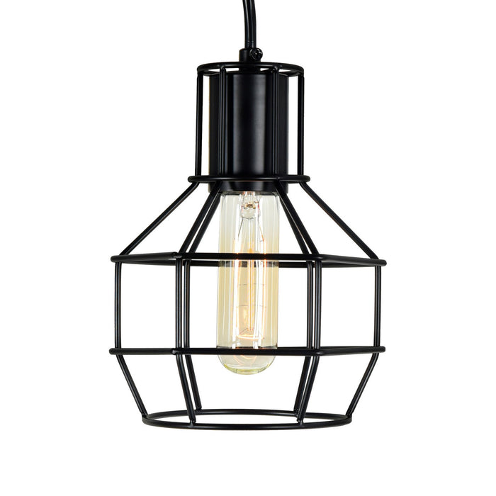 CWI Lighting 9608P6-1-101 Secure One Light Mini Pendant Black Alt 4.jpg