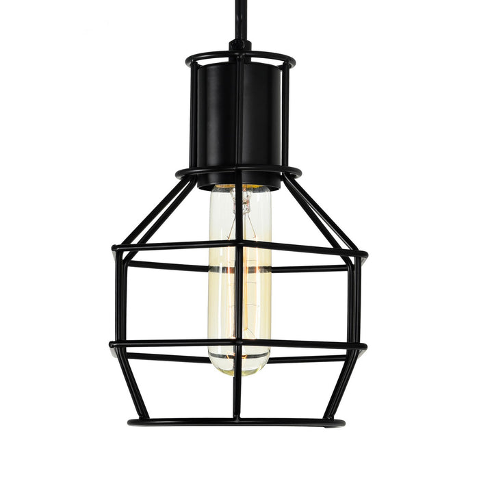 CWI Lighting 9608P6-1-101 Secure One Light Mini Pendant Black Alt 5.jpg