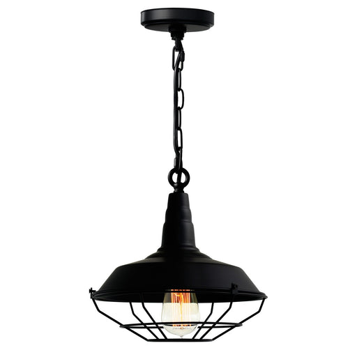 CWI Lighting 9611P11-1-101 Morgan One Light Mini Pendant Black.jpg