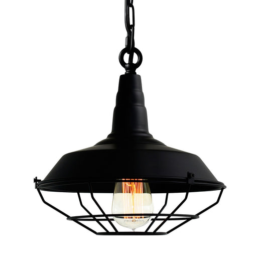 CWI Lighting 9611P14-1-101 Morgan One Light Mini Pendant Black Alt 1.jpg