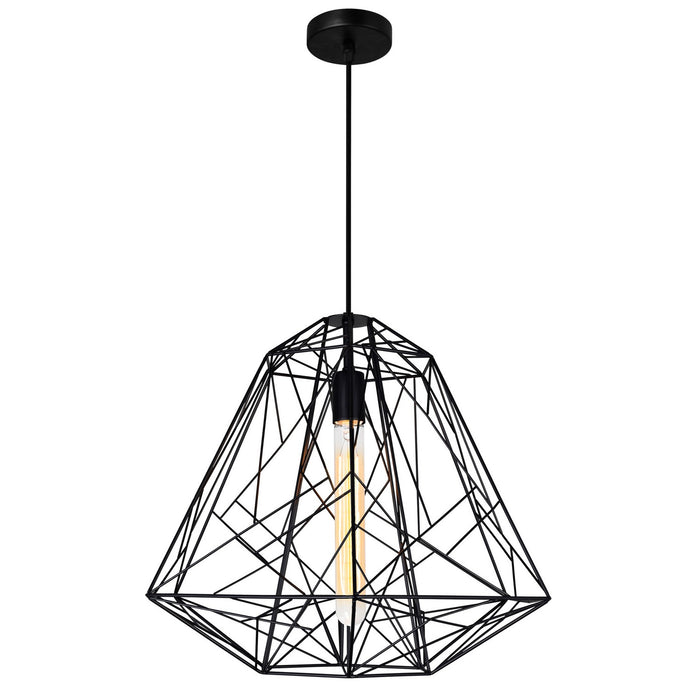 CWI Lighting 9625P20-1-101 Bagheera One Light Pendant, Black Main Image.jpg