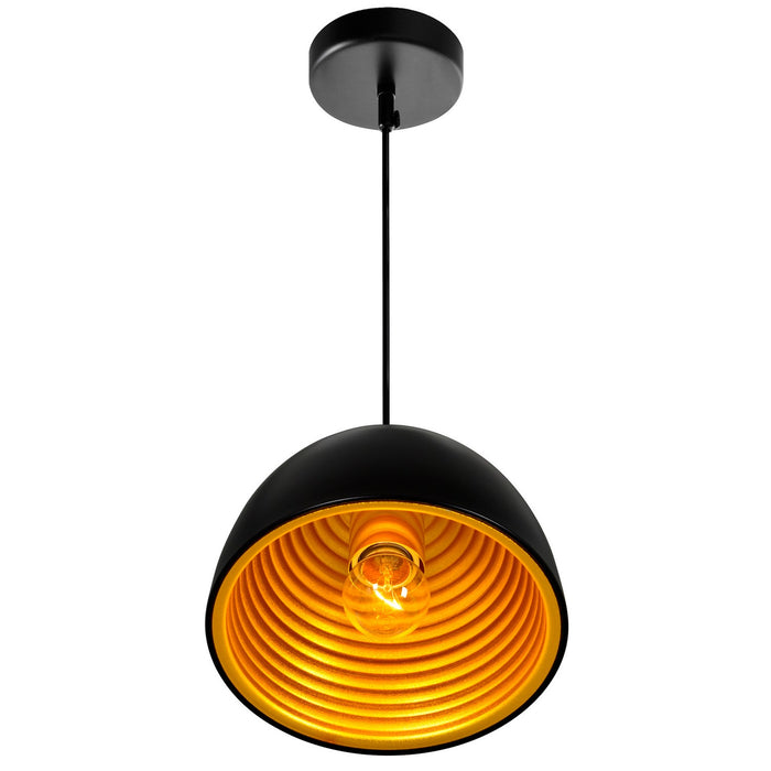 CWI Lighting 9630P7-1-101 Modest One Light Mini Pendant Black Alt 2.jpg