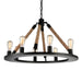 CWI Lighting 9671P32-8-101 Ganges Eight Light Chandelier Black Alt 1.jpg