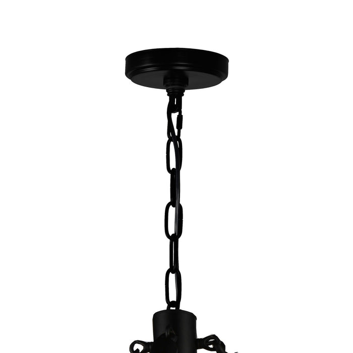 CWI Lighting 9671P32-8-101 Ganges Eight Light Chandelier Black Alt 4.jpg