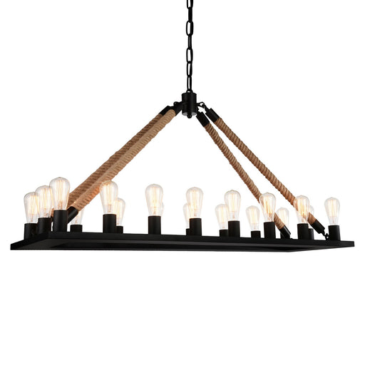 CWI Lighting 9671P49-18-RC-101 Ganges 18 Light Chandelier Black Alt 1.jpg