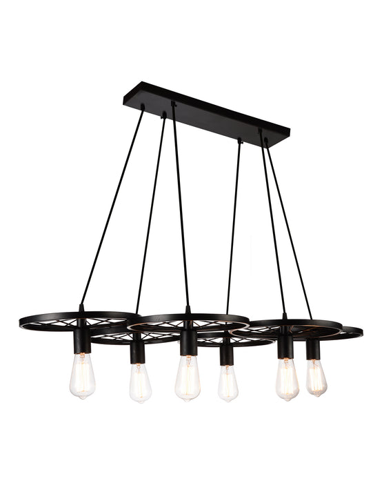 CWI Lighting 9699P41-6-101 Ravi Six Light Chandelier Black.jpg