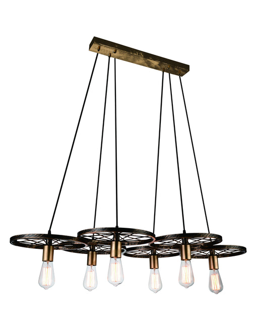 CWI Lighting 9699P41-6-194 Ravi Six Light Chandelier Black & Gold.jpg