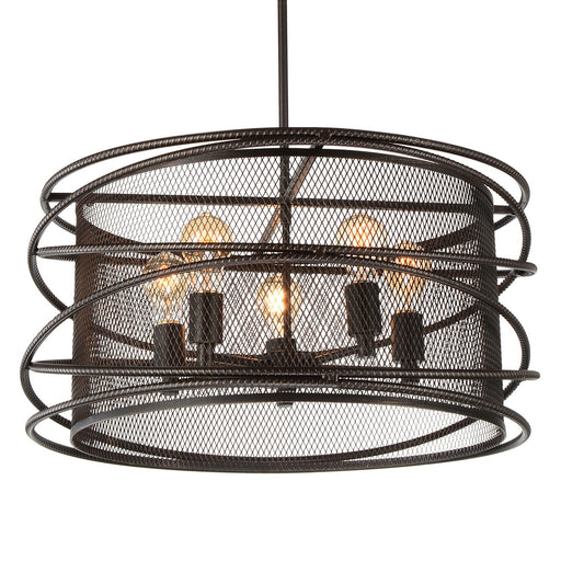 CWI Lighting 9700P22-5-197 Darya Five Light Pendant Brown Alt 1.jpg