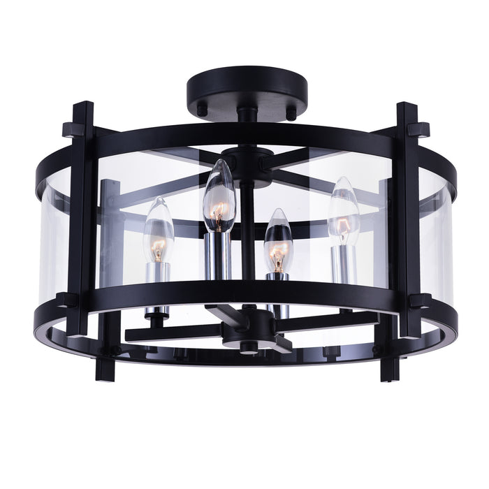 CWI Lighting 9827C18-4-101 Miette Four Light Flush Mount Black Alt 1.jpg