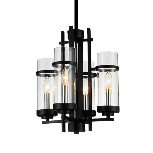 CWI Lighting 9827P14-4-101 Sierra Four Light Mini Pendant Black Alt 1.jpg