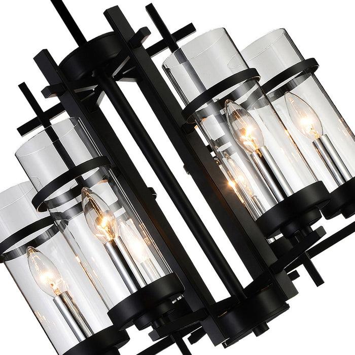 CWI Lighting 9827P18-6-101 Sierra Six Light Chandelier Black Alt 2.jpg