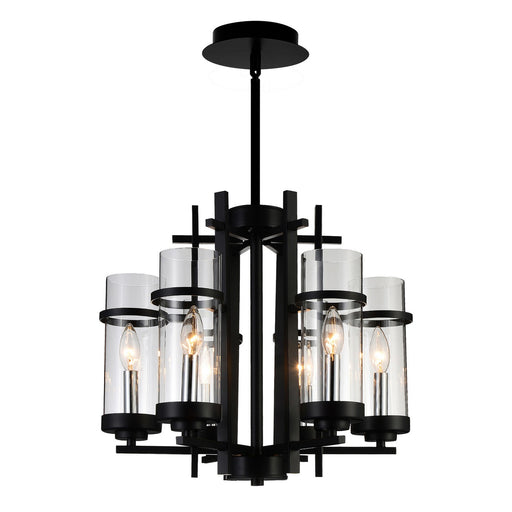 CWI Lighting 9827P18-6-101 Sierra Six Light Chandelier Black.jpg