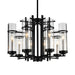 CWI Lighting 9827P26-8-101 Sierra Eight Light Chandelier Black Alt 1.jpg