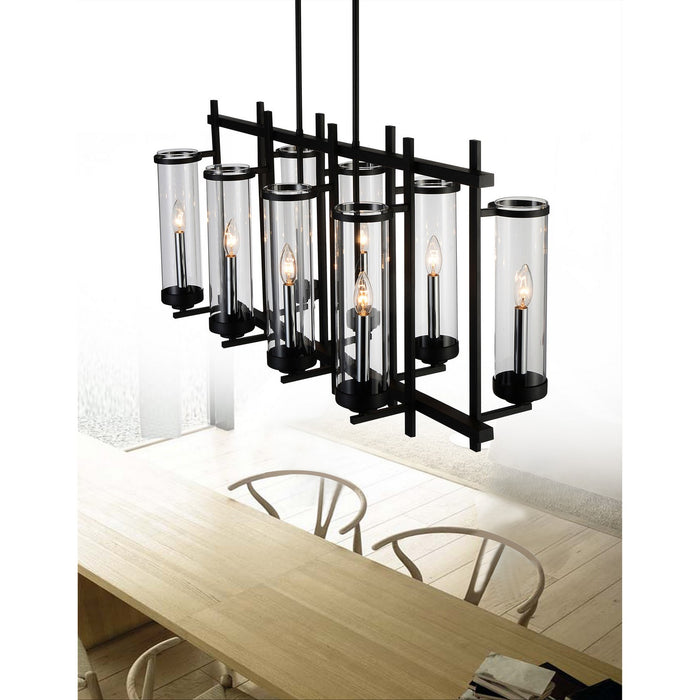 CWI Lighting 9827P38-8-RC-101 Sierra Eight Light Chandelier Black Alt 5.jpg