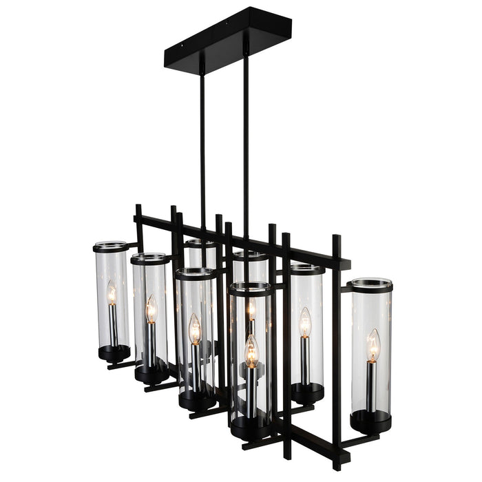 CWI Lighting 9827P38-8-RC-101 Sierra Eight Light Chandelier Black.jpg