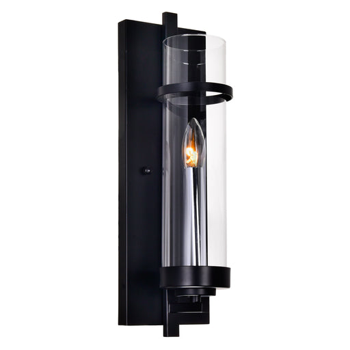 CWI Lighting 9827W5-1-101 Sierra One Light Wall Sconce Black Alt 1.jpg