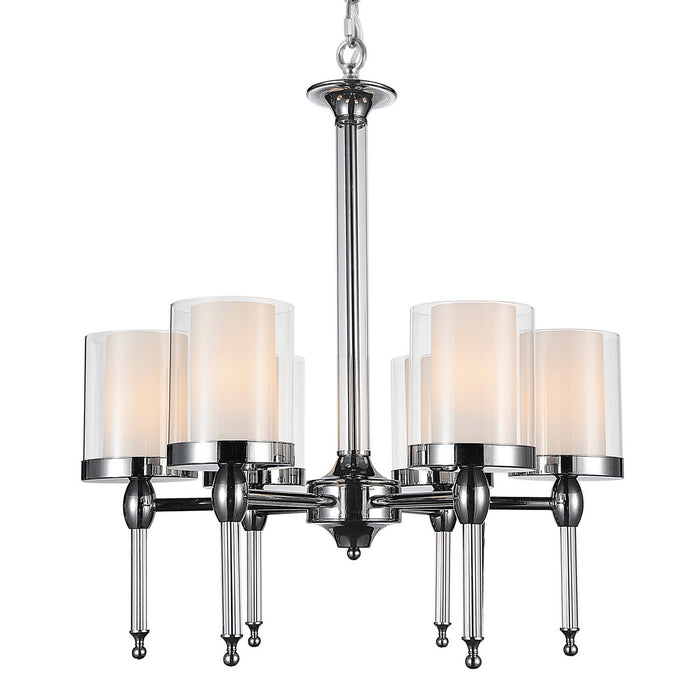 CWI Lighting 9851P22-6-601 Maybelle Six Light Chandelier Chrome Alt 1.jpg