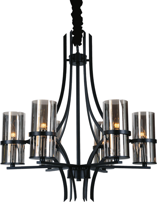 CWI Lighting 9858P27-6-101 Vanna Six Light Chandelier Black.jpg