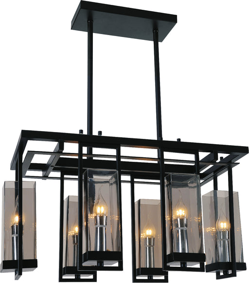 CWI Lighting 9858P27-6-RC-101 Vanna Six Light Chandelier Black.jpg