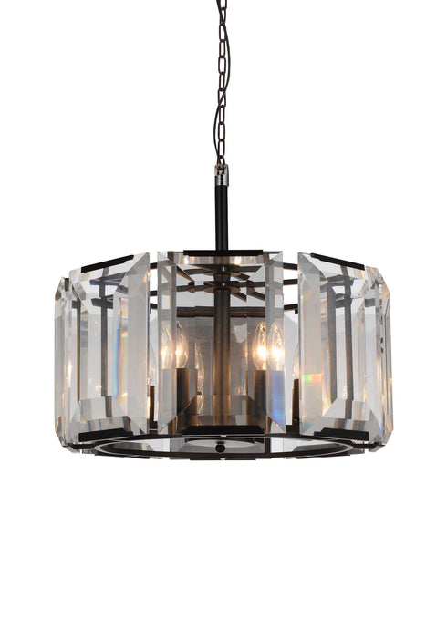 CWI Lighting 9860P19-8-101 Jacquet Eight Light Chandelier, Black Main Image.jpg