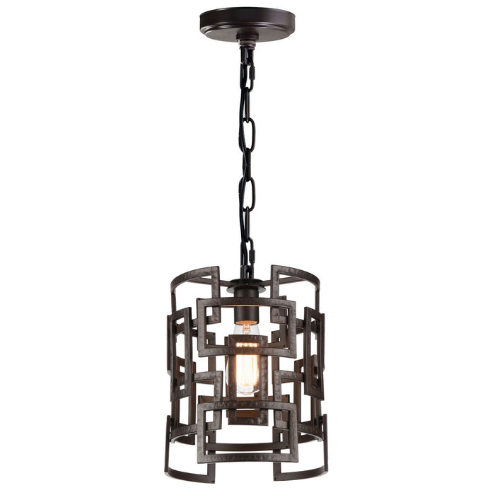 CWI Lighting 9913P10-1-205 Litani One Light Chandelier Brown.jpg