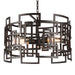 CWI Lighting 9913P19-3-205 Litani Three Light Chandelier Brown Alt 1.jpg