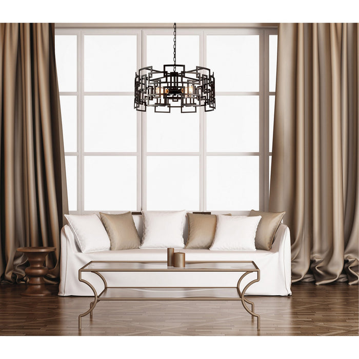 CWI Lighting 9913P25-4-205 Litani Four Light Chandelier Brown Alt 5.jpg