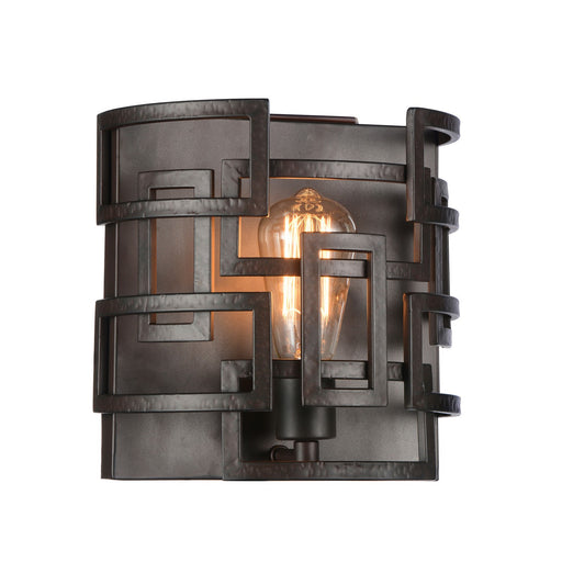 CWI Lighting 9913W10-1-205 Litani One Light Wall Sconce Brown.jpg